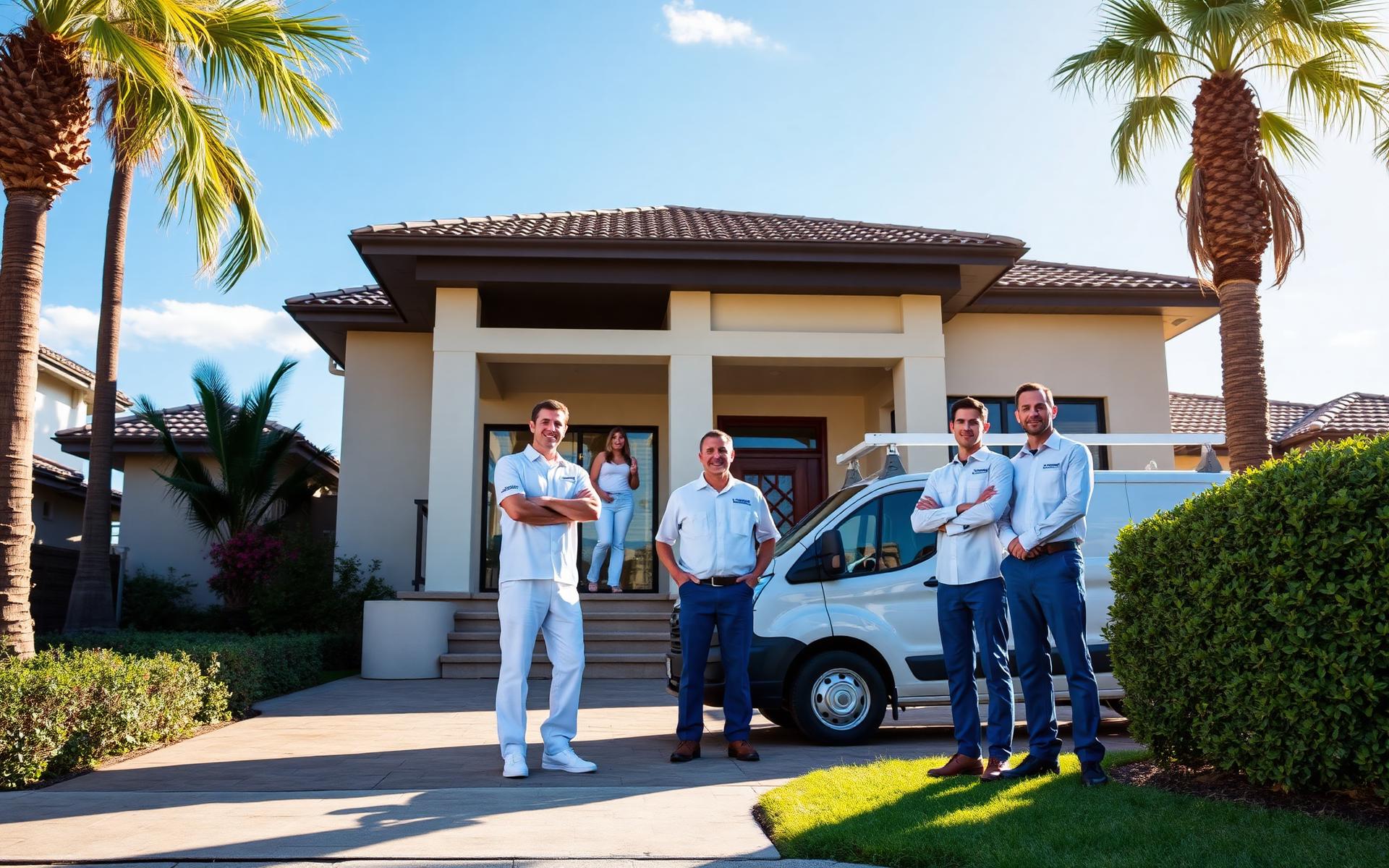 Luxury Southern California home with SoCal plumbing and HVAC technicians
